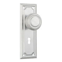 Tradco Edwardian Door Knob on Rectangular Backplate - Customise to your needs