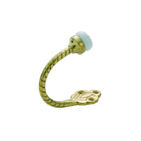 Tradco Porcelain Tip Rope Robe Hook - Available in Various Finishes