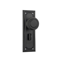 Tradco Edwardian Door Knob on Rectangular Backplate - Customise to your needs