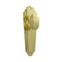 Tradco Elwood Art Deco Door Knob on Long Backplate - Customise to your needs