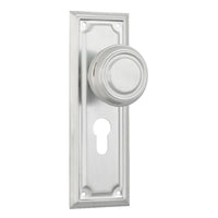 Tradco Edwardian Door Knob on Rectangular Backplate - Customise to your needs