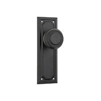 Tradco Edwardian Door Knob on Rectangular Backplate - Customise to your needs