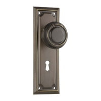 Tradco Edwardian Door Knob on Rectangular Backplate - Customise to your needs