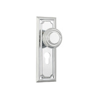 Tradco Edwardian Door Knob on Rectangular Backplate - Customise to your needs