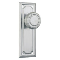 Tradco Edwardian Door Knob on Rectangular Backplate - Customise to your needs