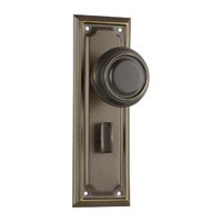 Tradco Edwardian Door Knob on Rectangular Backplate - Customise to your needs