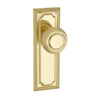 Tradco Edwardian Door Knob on Rectangular Backplate - Customise to your needs