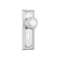 Tradco Edwardian Door Knob on Rectangular Backplate - Customise to your needs