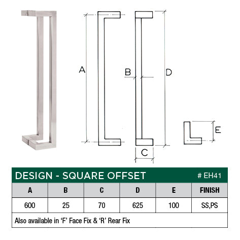 Scope Entrance Handles “Square” Offset