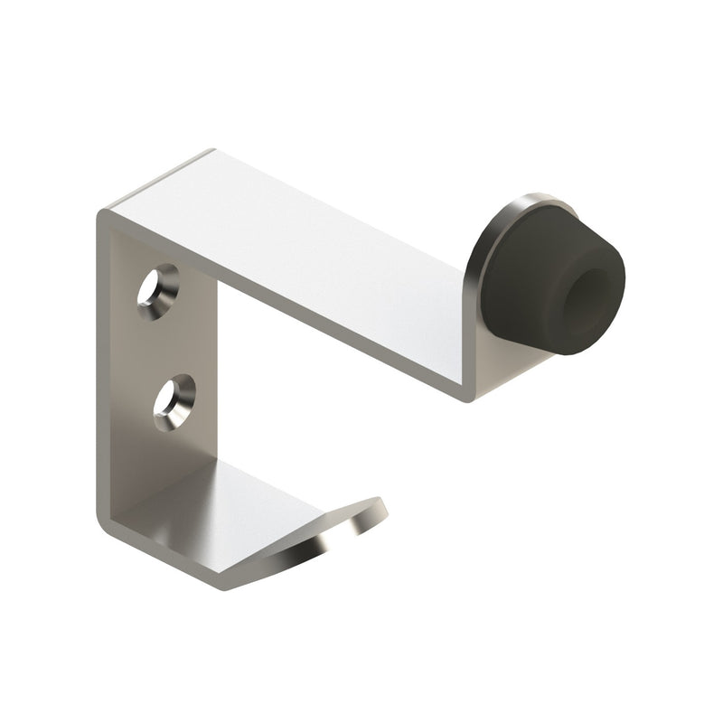 EMRO HAT AND COAT HOOK WITH RUBBER TIP STAINLESS STEEL 171