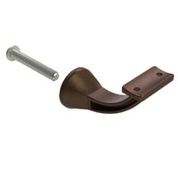 EMRO ARCHITECTURAL CONCEALED CURVED TOP BRACKET - AVAILABLE IN VARIOUS FINISHES