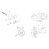 EMRO DELUXE CONCEALED FLAT TOP BRACKET 446FT