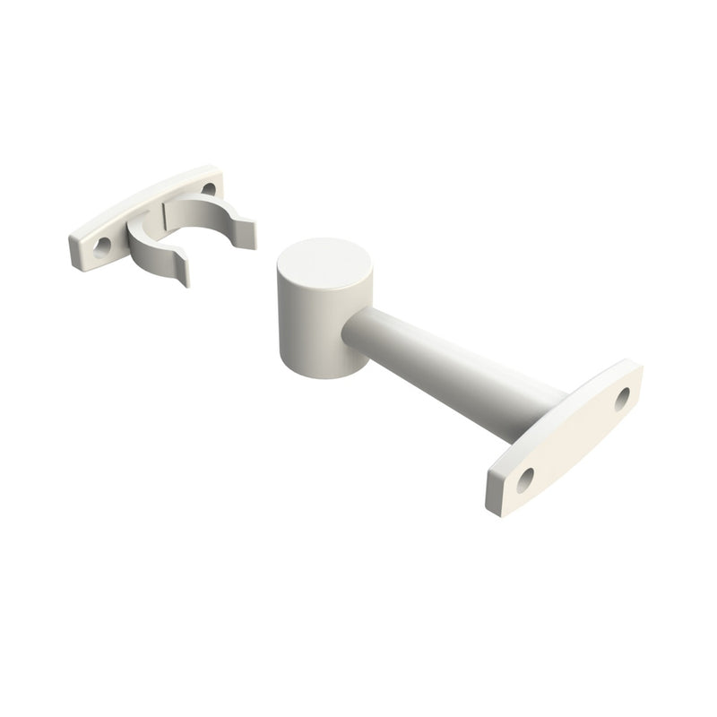 EMRO EXTENDED DOOR CLIP 70MM WHITE (NO SCREWS) 450WH