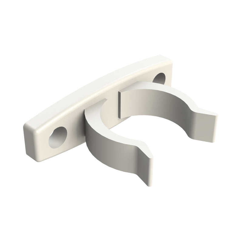 EMRO DOOR CLIP ONLY 25MM WHITE 456WH