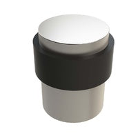 EMRO DOOR STOP FLOOR MOUNTED TYPE SATIN ZINC ALLOY 50003