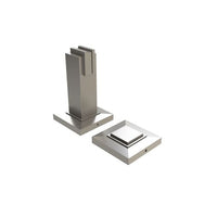 EMRO MAGNETIC DOOR STOP SQUARE 81MM SATIN 50030