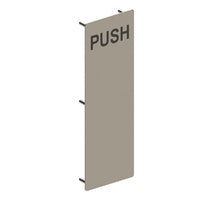 EMRO C12223NH PUSH PLATE - NO HOLES SATIN STAINLESS STEEL