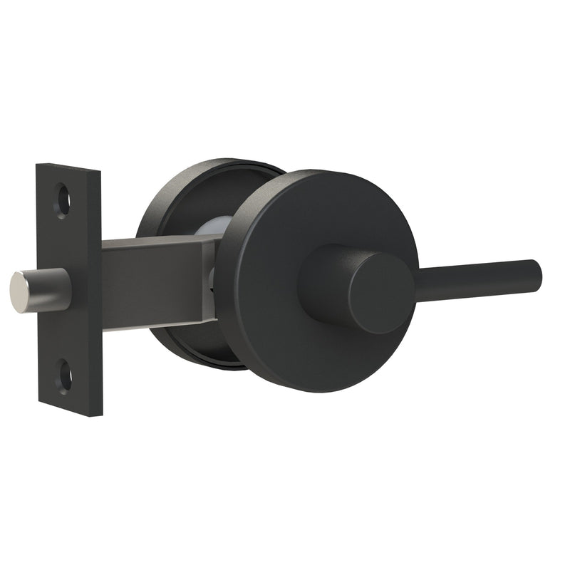 EMRO DISABLED COMPLIANT PRIVACY INDICATOR MORTICE BOLT 60MM BACKSET MATT BLACK C12226MB