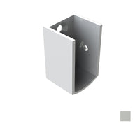 EMRO WALL MOUNTING END BRACKETS PAIR SCAEND - AVAILABLE IN CLEAR ANODISED AND WHITE POWDER COAT