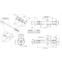 EMRO CEILING SUPPORT CONCEALED 900MM POLISHED STAINLESS STEEL SCS25900