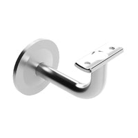 EMRO EXTENDED CONCEALED CURVED TOP BRACKET 80MM EXTENSION - AVAILABLE IN BRUSHED AND POLISHED STAINLESS STEEL