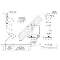 EMRO SS4455120CT DELUXE CONCEALED STRAIGHT BRACKET BRUSHED STAINLESS STEEL