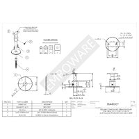 EMRO SS4455CT DELUXE CONCEALED STRAIGHT CURVED TOP BRACKET BSS FINISH