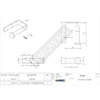 Emro Toilet Roll Holder SS510  Product Details:  304 stainless steel Satin finish