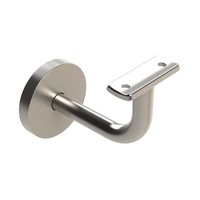 EMRO EXTENDED CONCEALED BRACKET CURVED TOP WITH COVER PLATE - AVAILABLE IN BRUSHED AND POLISHED STAINLESS STEEL FINISH