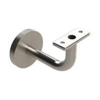 EMRO EXTENDED CONCEALED HOLLOW FLAT TOP BRACKET WITH COVER PLATE SATIN STAINLESS STEEL SS80HFT