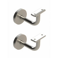 EMRO EXTENDED CONCEALED BRACKET WITH COVER PLATE SS80 - AVAILABLE IN CURVED TOP AND FLAT TOP