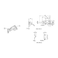 EMRO PADBOLT STAINLESS STEEL SSPB - AVAILABLE IN 100MM AND 150MM