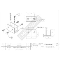 EMRO TRACK EXTENSION JOINER KIT - AVAILABLE IN CLEAR ANODISED AND WHITE FINISH