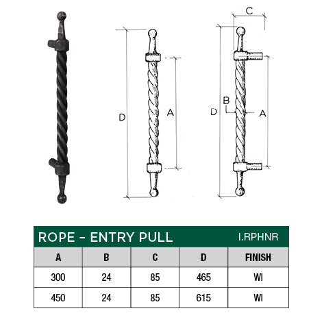 Scope “Rope” Handle No Rose