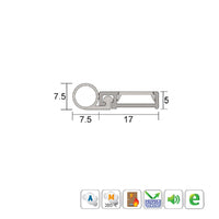 KILARGO IS7110SI DOOR PERIMETER SEAL - AVAILABLE IN VARIOUS FINISHES AND SIZES