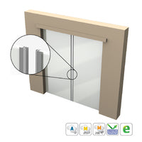 KILARGO IS7310SI ADJUSTABLE ALUMINIUM MEETING STILE FOR GLASS DOORS - AVAILABLE IN VARIOUS SIZES