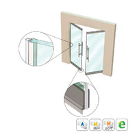 KILARGO IS7345SI ASTRAGAL TRANSLUCENT DOOR SEAL FOR 10MM GLASS DOORS - AVAILABLE IN VARIOUS SIZES