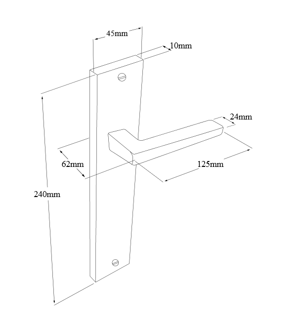 ZANDA MATRIX LONGPLATE HANDLE