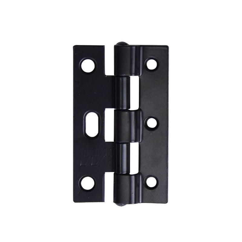 WHITCO N831613 STEPPED SECURITY DOOR HINGE STEEL SAFETY PRONG FIXED PIN Brown