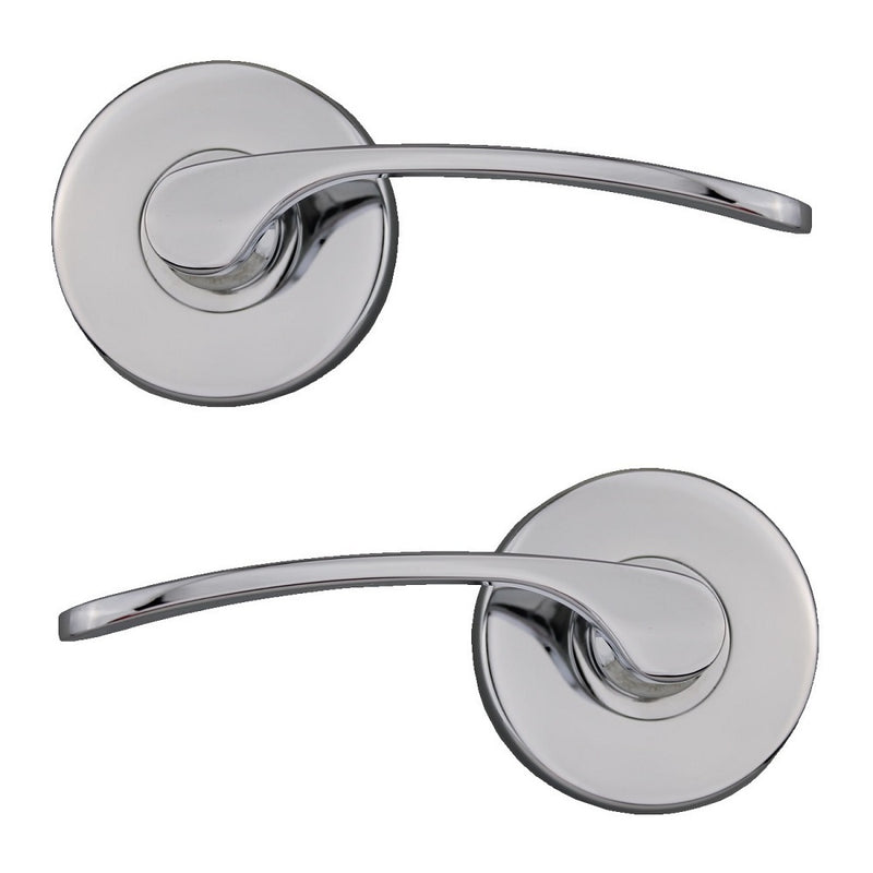 NIDUS MCAPPASCP DOOR HANDLE MEDITERRANEAN CAPRI PASSAGE LEVER SET POLISHED CHROME