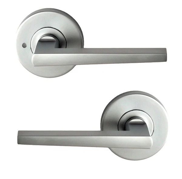 NIDUS DOOR HANDLE MEDITERRANEAN MARINO PRIVACY LEVER SET BLACK LATCH INCLUDED