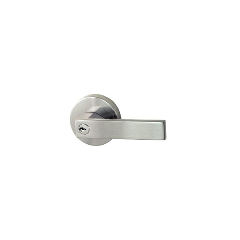 NIDUS DOOR HANDLE LONSDALE ENTRANCE LEVER SET ROUND BRUSHED NICKEL PLENTBN