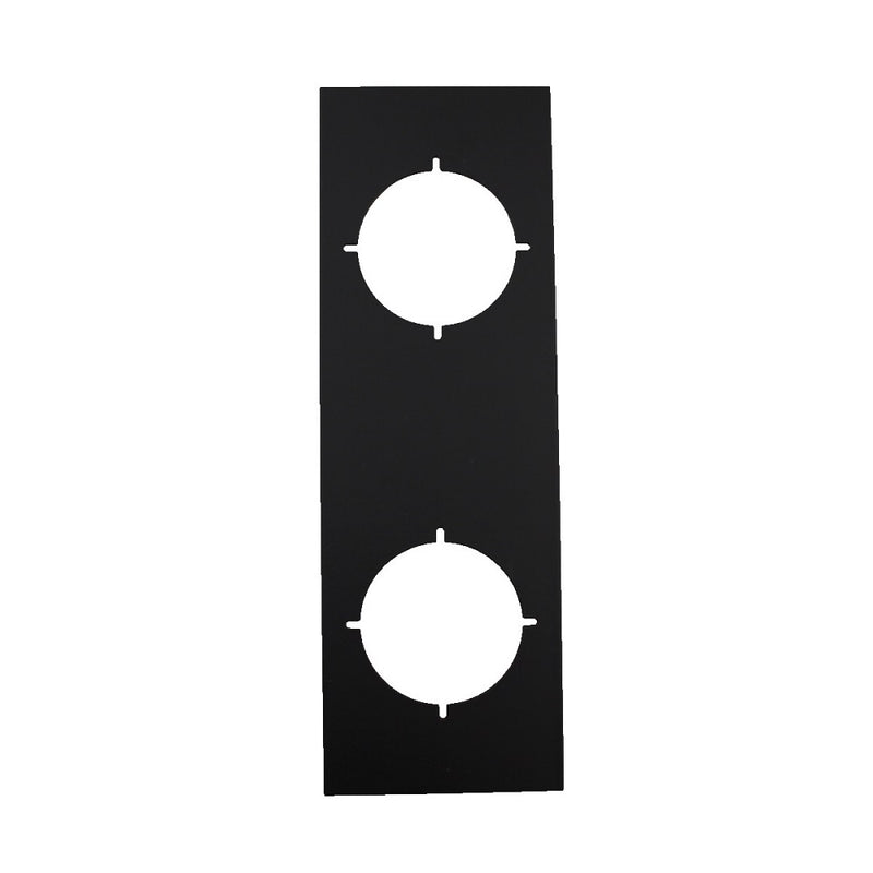 NIDUS DOOR HANDLE LONSDALE ENTRANCE TRIM PLATE SQUARE MATT BLACK