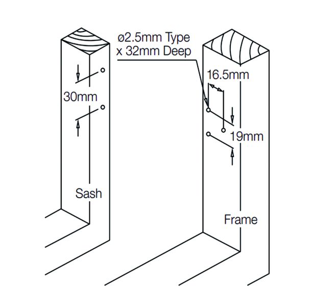 YALE SECURISTAY TIMBER White