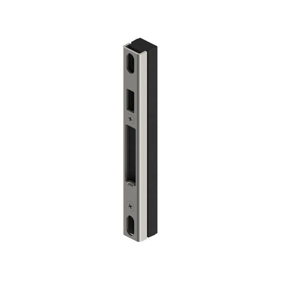 PINNACLE SLIDING DOOR ADJUSTABLE STRIKE Satin Stainless