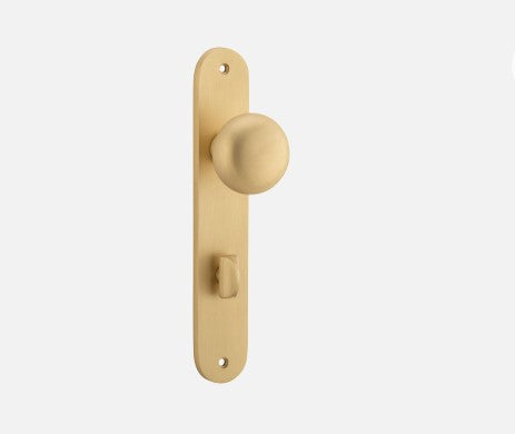 IVER CAMBRIDGE DOOR KNOB ON OVAL BACKPLATE - CUSTOMISE TO YOUR NEEDS