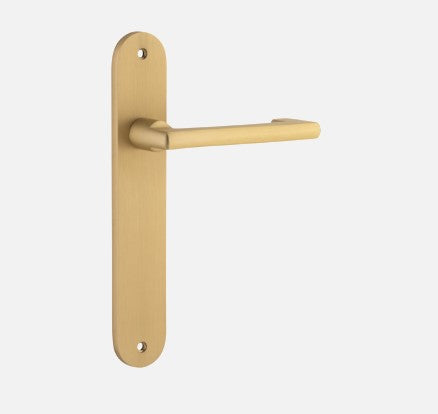 IVER BALTIMORE RETURN DOOR LEVER HANDLE ON OVAL BACKPLATE - CUSTOMISE TO YOUR NEEDS