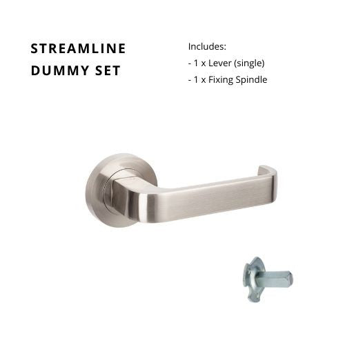 ZANDA STREAMLINE - Brushed Nickel & Satin Chrome