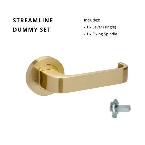 ZANDA STREAMLINE – SATIN BRASS