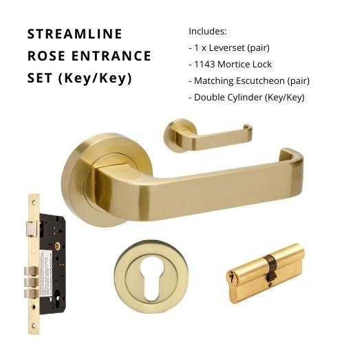 ZANDA STREAMLINE – SATIN BRASS